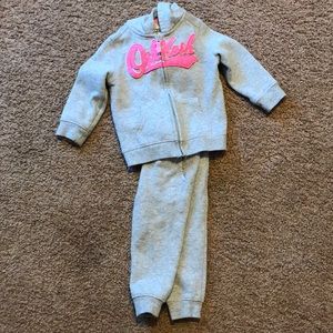 Oshkosh sweatshirt/pant set